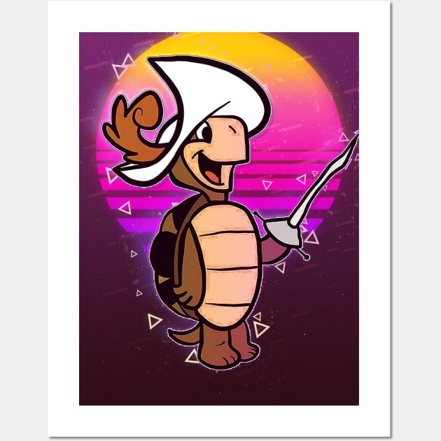 Cartoon Turtle Wall Art by Izdihaarr